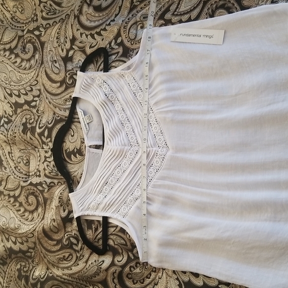 Fundamental Things sleeveless top blouse size S color white - Picture 10 of 14